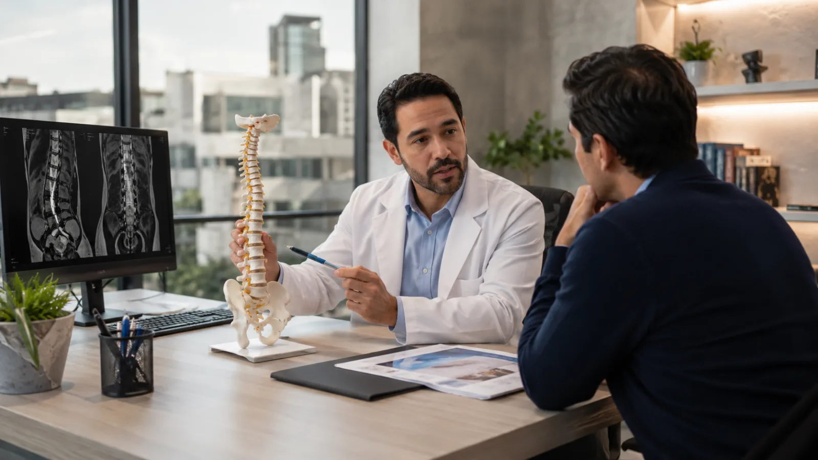 Dolor por hernia discal en CDMX